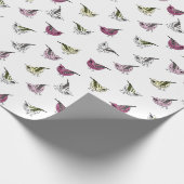 Kleine vogels cadeaupapier (Hoek)