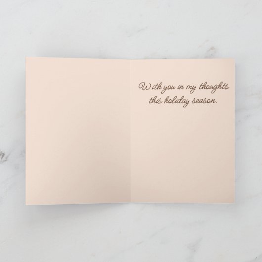 Kleine Vogels in Branch - Kerstwensen Feestdagen Kaart (Binnen)