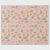 Kleine vogels in het voorjaar cadeaupapier (Vlak)