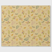 Kleine vogels in het voorjaar cadeaupapier (Vlak)