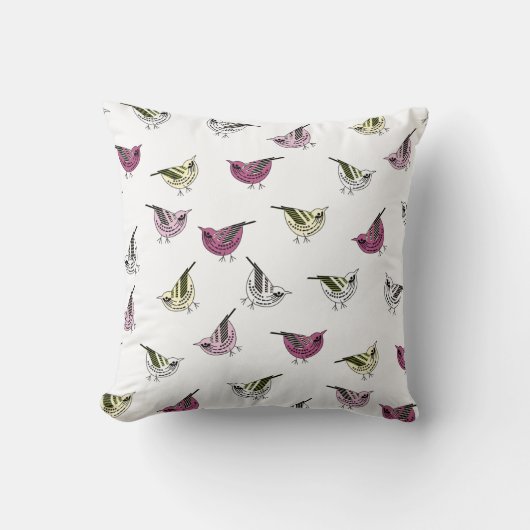 Kleine vogels kussen (Voorkant)