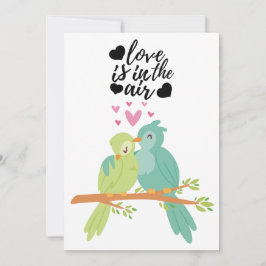 Kleine vogels liefdeskaart voor Valentijnsdag Feestdagenkaart