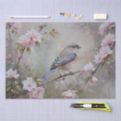 Kleine vogels met bloeiende bloemen Decoupage Tissuepapier (Craft)