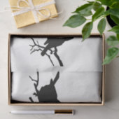 Kleine vogels op de zwarte schijf van de Tak Tissuepapier (Geschenk)