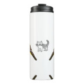 Kleine vogels thermische tumbler thermosbeker (Voorkant)