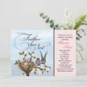 Kleine vogels vereren haar uitnodiging voor de nes (Staand voorkant)