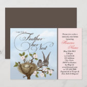 Kleine vogels vereren haar uitnodiging voor de nes (Voorkant / Achterkant)