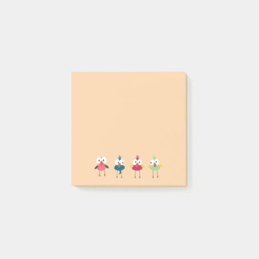 Kleine Vogeltjes 7,5cm x 7,5cm Post-it® Notities Notes (Voorkant)