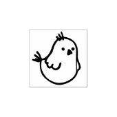Kleine vogeltjes - vriendelijke dieren - lentekker rubberstempel (Afrduk)