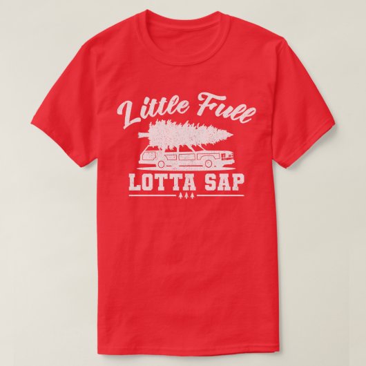 Kleine Volledige Lotta Sap Kerstvakantie T-shirt (Design voorkant)
