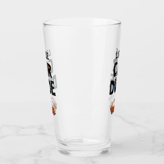 Kleine voornaam autokerst Drink Glas (Links)