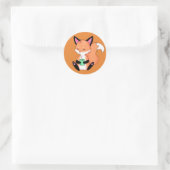 Kleine vos Drink thee Stickers (Tas)