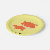 Kleine vos papieren bordje (Gekanteld)