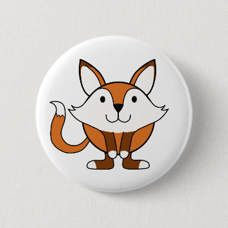 Kleine vos ronde button 5,7 cm
