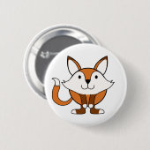 Kleine vos ronde button 5,7 cm (Voorkant /achterkant)