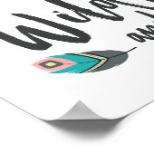 Kleine Vos Wilde en Vrije Poster (Hoek)