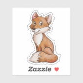 Kleine vossen sticker (Vel)