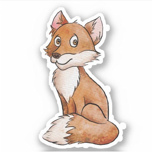 Kleine vossen sticker (Voorkant)