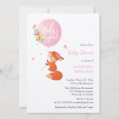 Kleine vossenvliegen met ballonvaarding kaart (Voorkant)