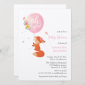 Kleine vossenvliegen met ballonvaarding kaart (Voorkant / Achterkant)