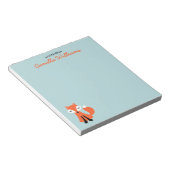 Kleine vossenvoornaam notitieblok (Schuin)