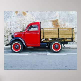 Kleine vrachtwagen poster