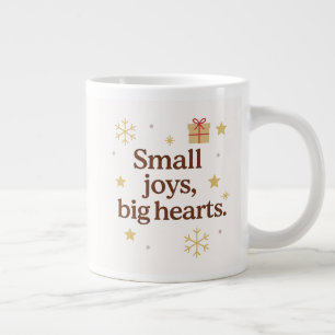 Kleine vreugdes, grote harten Gezellige Kerstmop Koffiekop