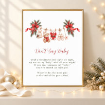 Kleine vrolijke baby shower 'zeg niet baby' spelbo