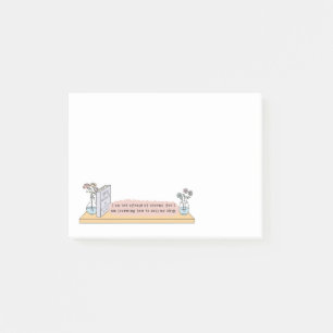 Kleine vrouwen citeren Post-it Notes