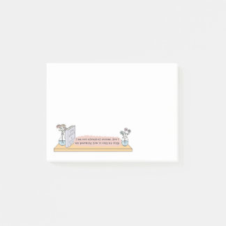 Kleine vrouwen citeren Post-it Notes