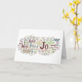 Kleine Vrouwen - de kaart van het boekwoorden van (Gele Bloem)