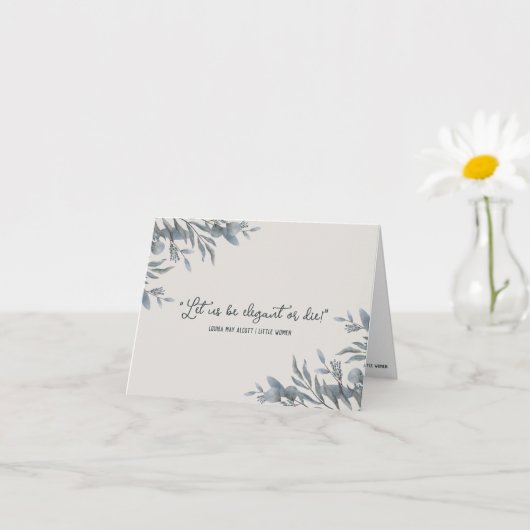 Kleine vrouwen geïnspireerd Notecard Kaart (Kleine Plant)