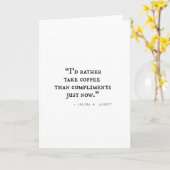 Kleine vrouwen quotes kaart (Gele Bloem)