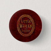 Kleine vrouwen | ronde button 3,2 cm (Voorkant)