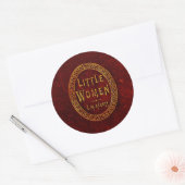 Kleine vrouwen | ronde sticker (Envelop)