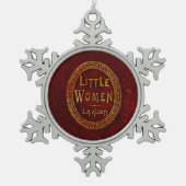 Kleine vrouwen | tin sneeuwvlok ornament (Voorkant)