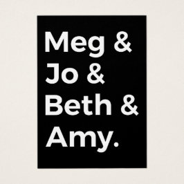 Kleine vrouwenkarakters I Visitekaartje