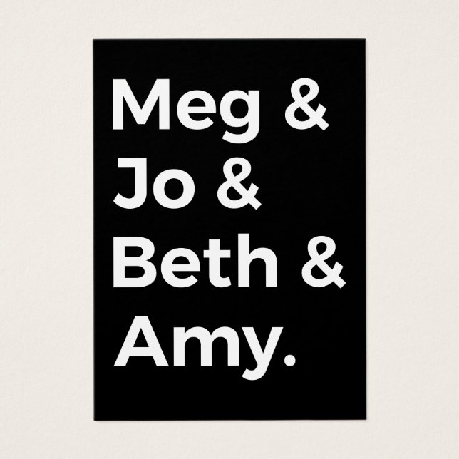 Kleine vrouwenkarakters I Visitekaartje (Voorkant)