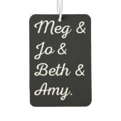 Kleine vrouwenkarakters II Luchtverfrisser (Achterkant)