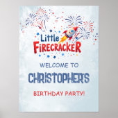Kleine Vuurwerk 4 juli Feest Welkom Poster (Voorkant)