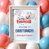 Kleine Vuurwerk 4 juli Feest Welkom Poster
