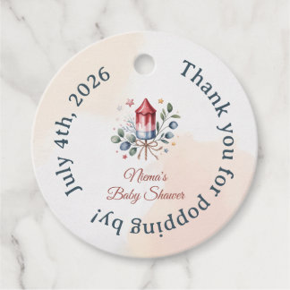 Kleine Vuurwerk Baby Shower Bedankt Bedankjes Labels