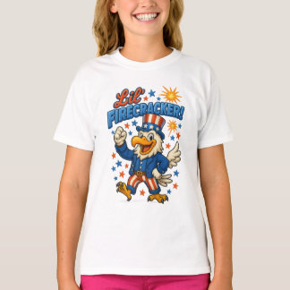  Kleine Vuurwerkvrijheid Klassieke Adelaar T-shirt
