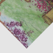 Kleine wagen met bloemen tissuepapier (Detail)