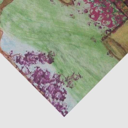 Kleine wagen met bloemen tissuepapier (Detail)