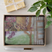 Kleine wagen met bloemen tissuepapier (Geschenk)