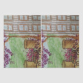 Kleine wagen met bloemen tissuepapier (Voorkant)