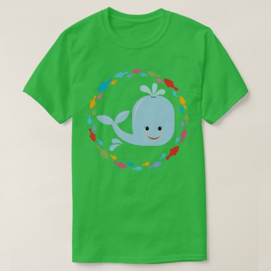 Kleine walvis 1 t-shirt (Design voorkant)
