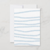 Kleine walvis 1e verjaardag onder het Zee Bedankkaart (Achterkant)