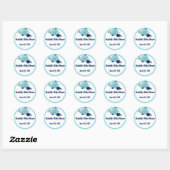 Kleine walvis Baby mama kus Sticker (Vel)